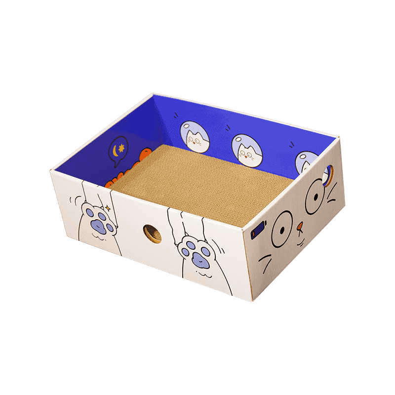 Caja de arena para gatos de papel corrugado